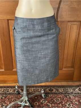 AGB Classic Gray lined Women's Pencil Skirt